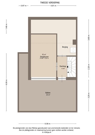 Floorplan - Copierlaan 130, 4143 GD Leerdam